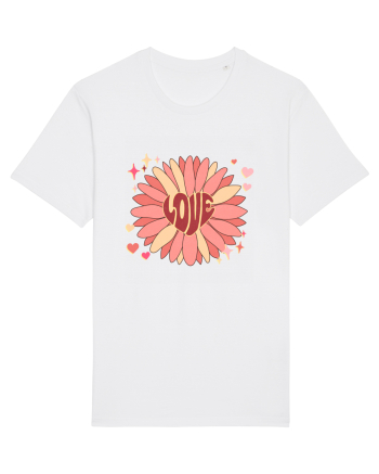 Love Hippie Flower White