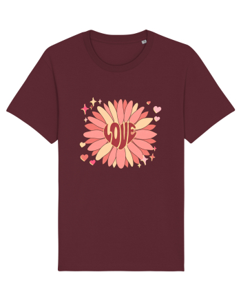 Love Hippie Flower Burgundy