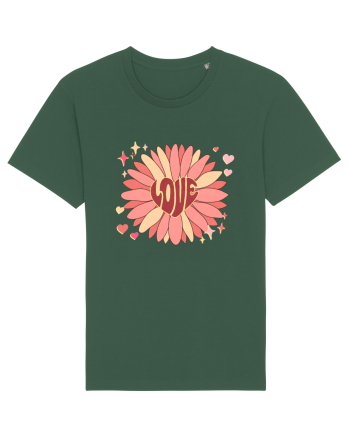 Love Hippie Flower Bottle Green