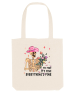 I'm Fine It's Fine Everything's Fine Sacoșă textilă
