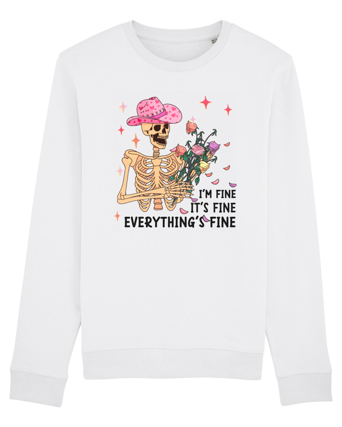 Bluză mânecă lungă Unisex Rise White