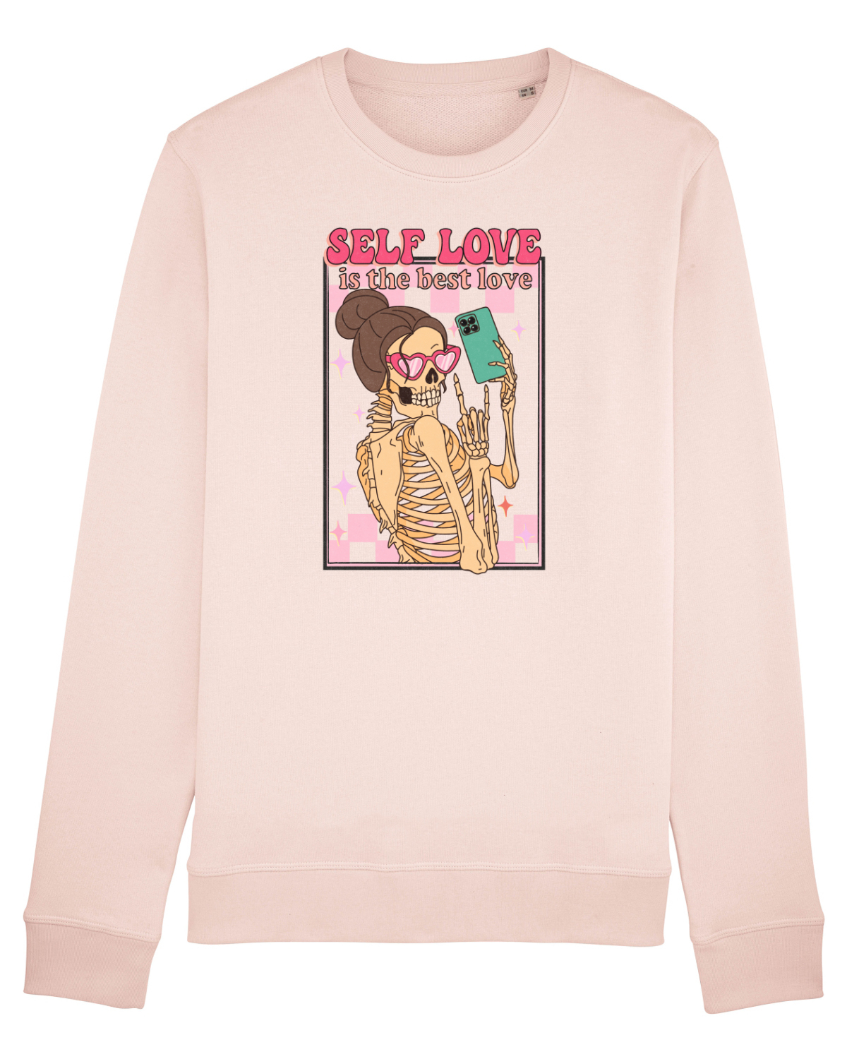 Bluză mânecă lungă Unisex Rise Candy Pink