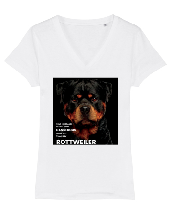Rottweiler Mesaj White