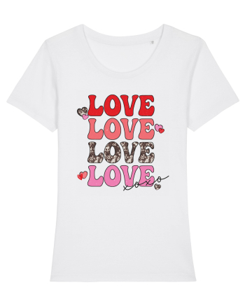 4 x Love XOXO White