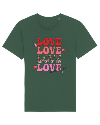 4 x Love XOXO Bottle Green