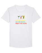 Enjoy the show Tricou mânecă scurtă guler larg Bărbat Skater
