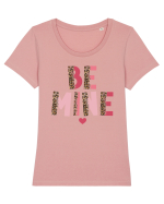 Be Mine Tricou mânecă scurtă guler larg fitted Damă Expresser