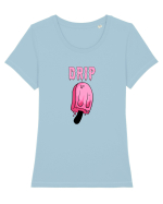 DRIP Tricou mânecă scurtă guler larg fitted Damă Expresser