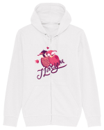 I Love You Sweet Owls Hanorac cu fermoar Unisex Connector
