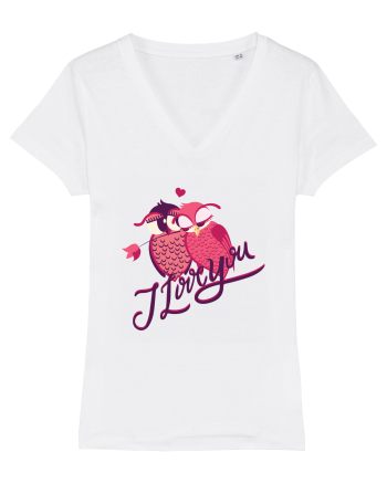 I Love You Sweet Owls White