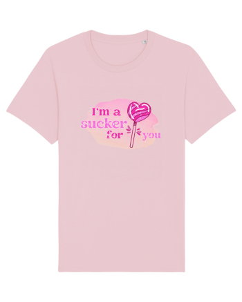 I'm A Sucker For You Watercolor Cotton Pink