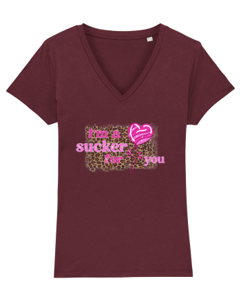 I'm A Sucker For You Burgundy