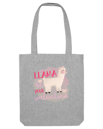 Llama Be Your Valentine Heather Grey