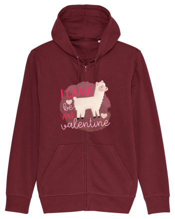 Llama Be Your Valentine Burgundy