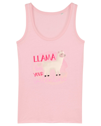 Llama Be Your Valentine Cotton Pink