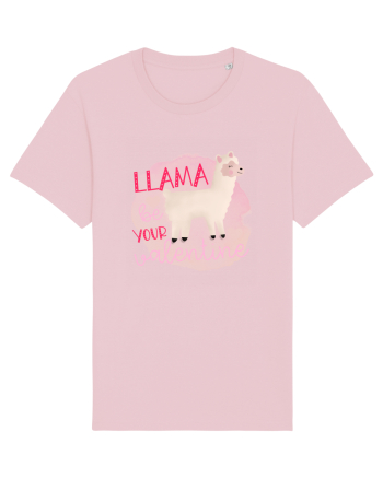 Llama Be Your Valentine Cotton Pink