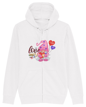 Love More Worry Less Gnome White