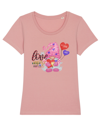 Love More Worry Less Gnome Canyon Pink