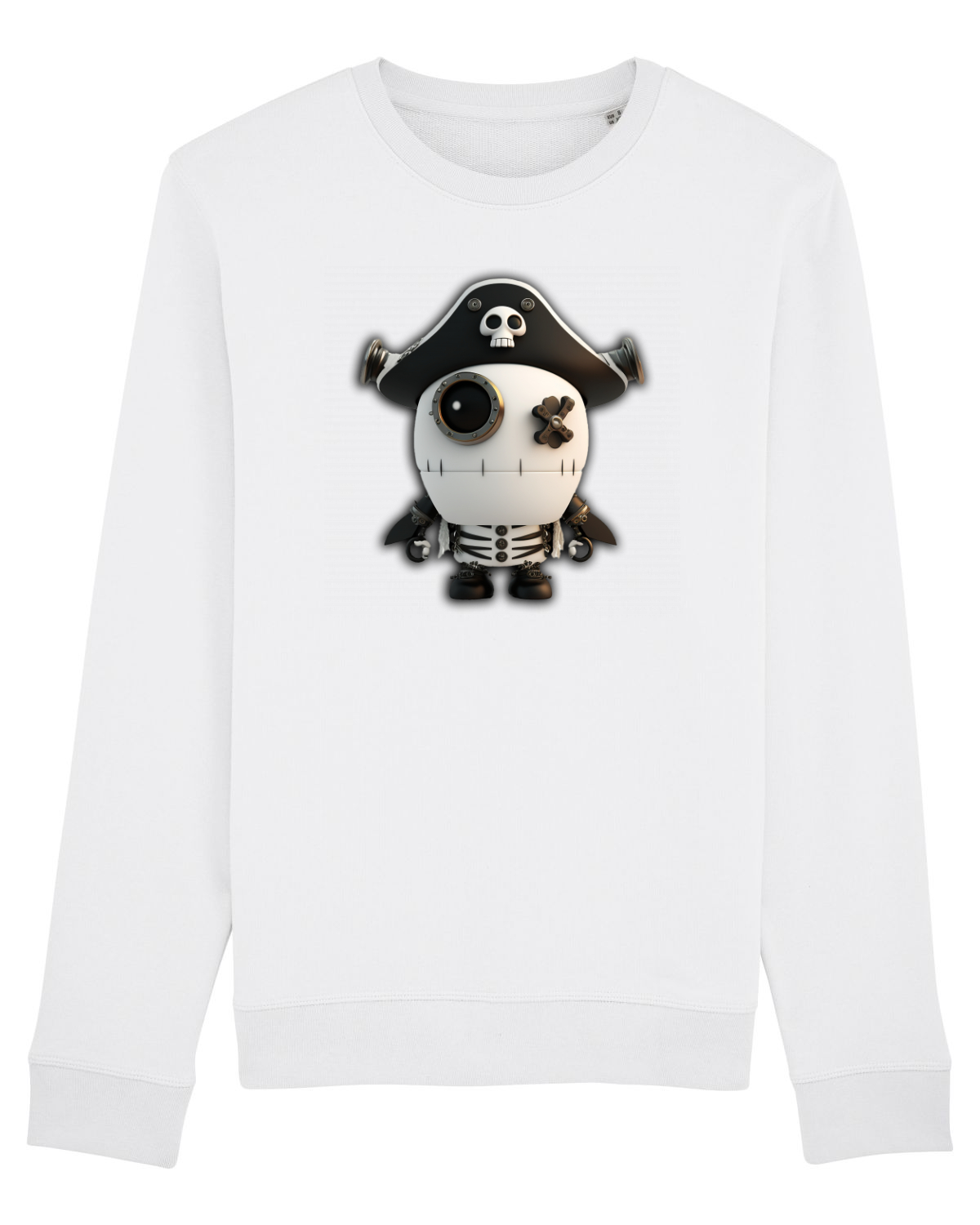 Bluză mânecă lungă Unisex Rise White