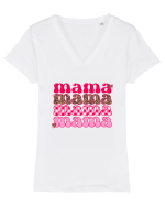 Mama Valentine Tricou mânecă scurtă guler V Damă Evoker