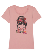 One Loved Mama Tricou mânecă scurtă guler larg fitted Damă Expresser