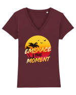 Embrace the moment Tricou mânecă scurtă guler V Damă Evoker