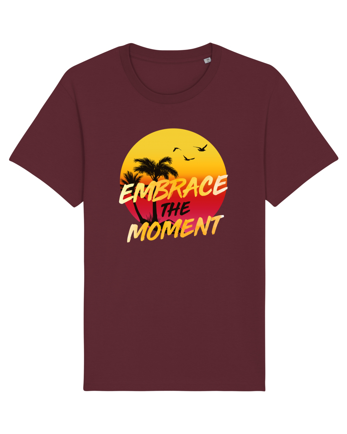Tricou mânecă scurtă Unisex Rocker Burgundy