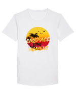 Embrace the moment Tricou mânecă scurtă guler larg Bărbat Skater