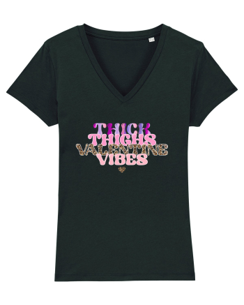 Thick Thighs Valentine Vibes Black