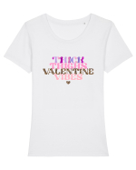 Thick Thighs Valentine Vibes Tricou mânecă scurtă guler larg fitted Damă Expresser