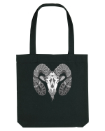 Berbec-zodiac B&W Sacoșă textilă