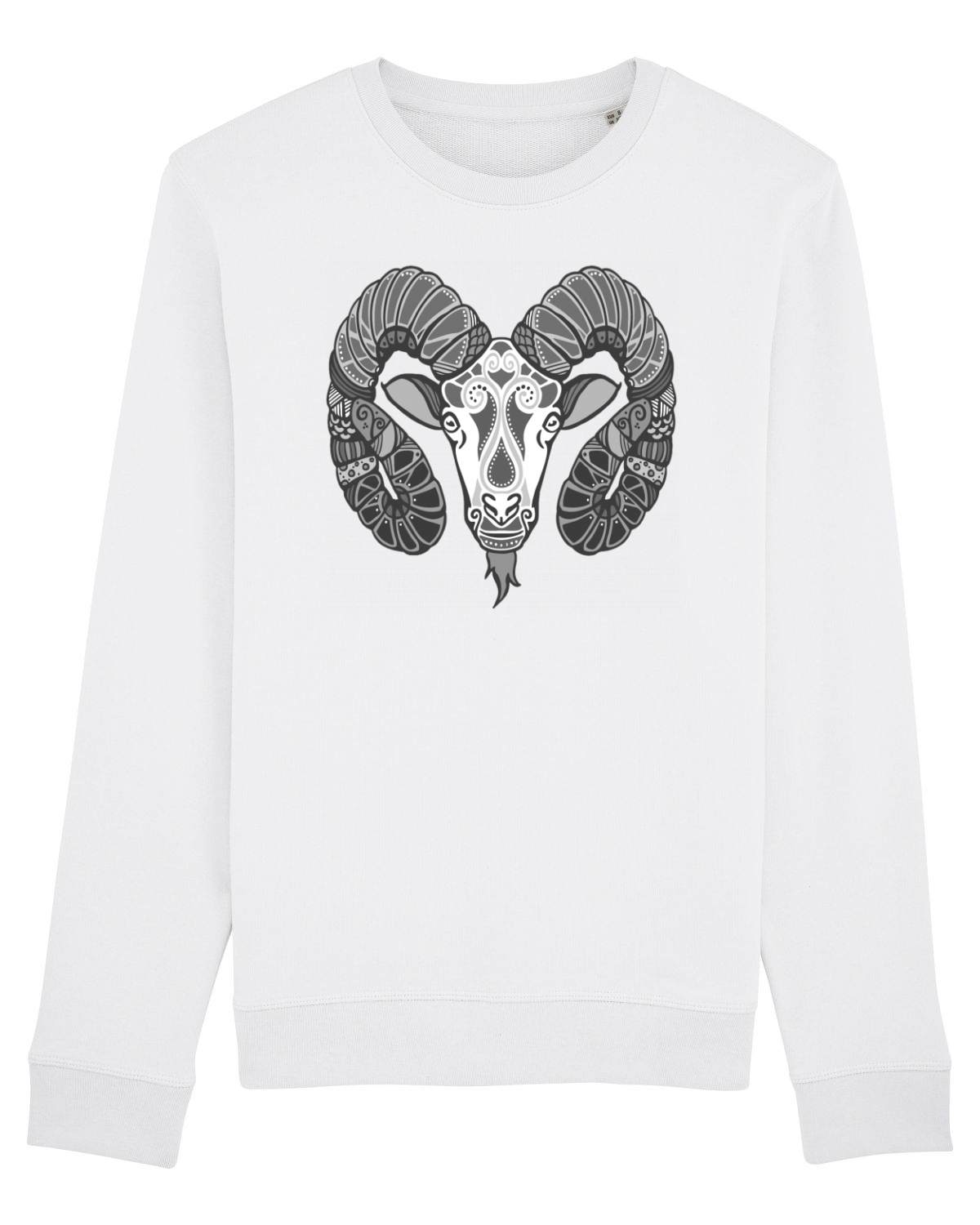 Bluză mânecă lungă Unisex Rise White