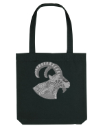 Capricorn-zodiac B&W Sacoșă textilă
