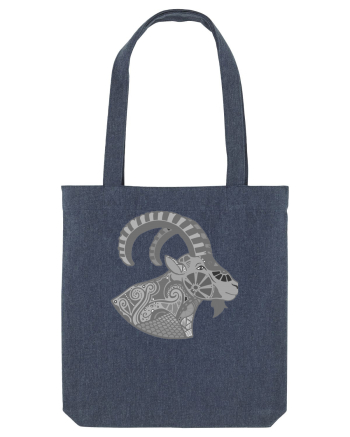 Capricorn-zodiac B&W Midnight Blue