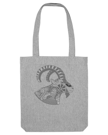 Capricorn-zodiac B&W Heather Grey