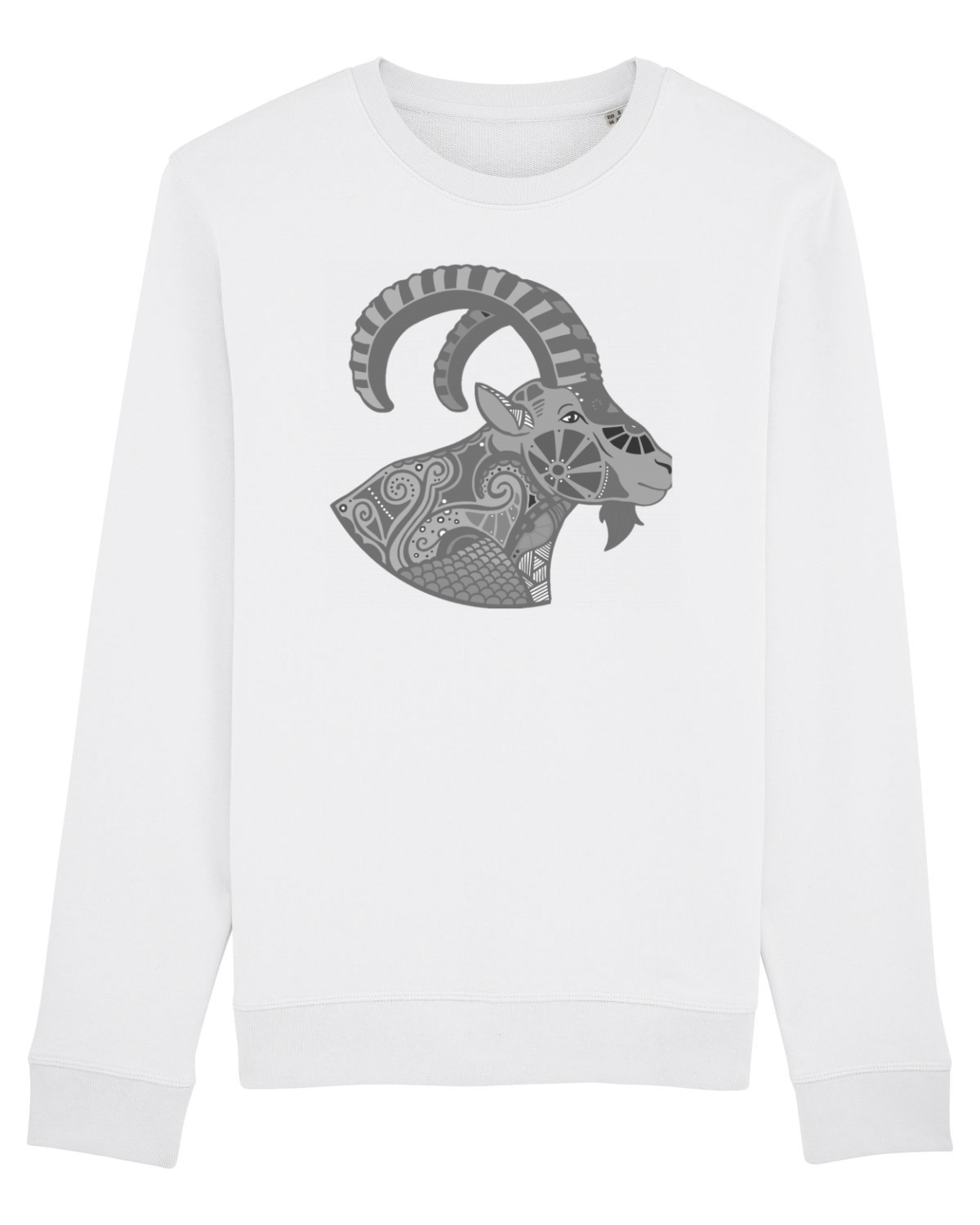 Bluză mânecă lungă Unisex Rise White