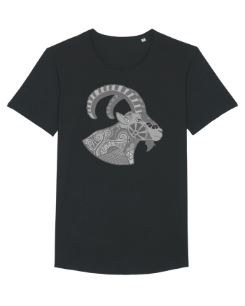 Capricorn-zodiac B&W Black