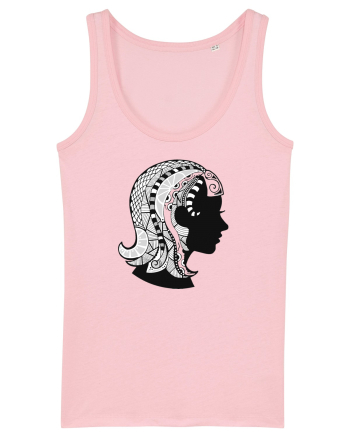 Fecioara-zodiac B&W Cotton Pink
