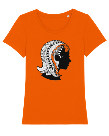 Fecioara-zodiac B&W Bright Orange