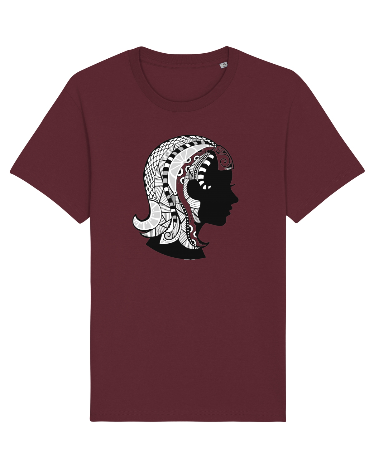 Tricou mânecă scurtă Unisex Rocker Burgundy