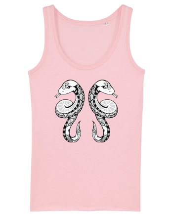 Gemeni-zodiac B&W Cotton Pink