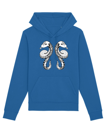 Gemeni-zodiac B&W Royal Blue