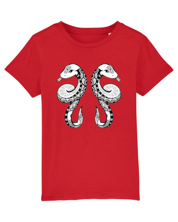 Gemeni-zodiac B&W Red