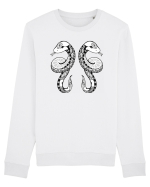 Gemeni-zodiac B&W Bluză mânecă lungă Unisex Rise