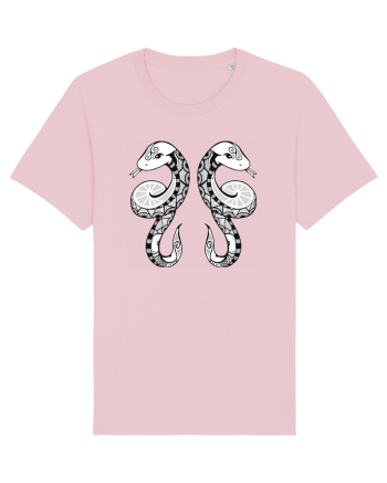 Gemeni-zodiac B&W Cotton Pink