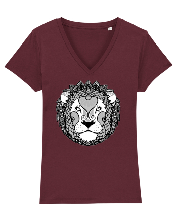 Leu-zodiac B&W Burgundy