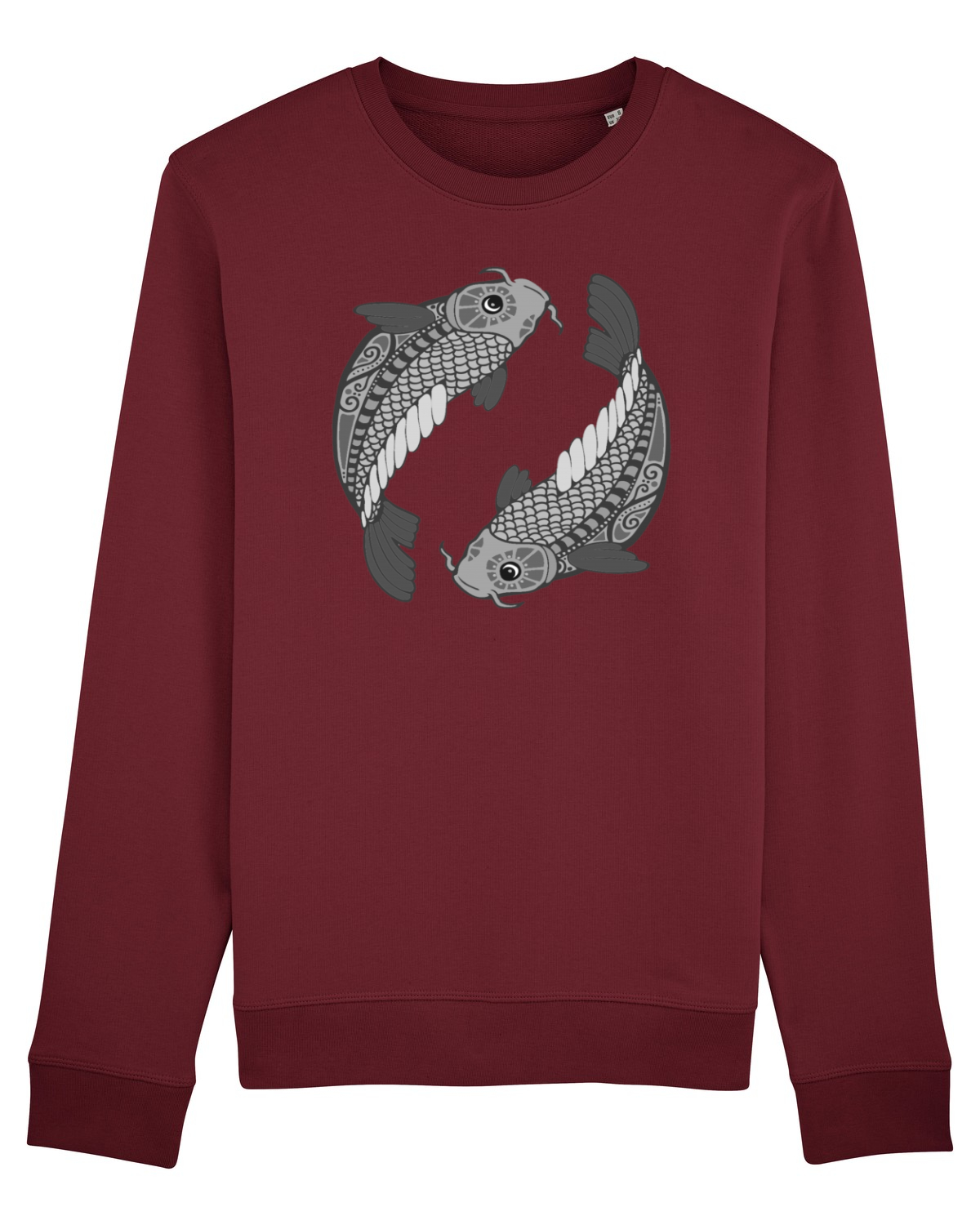 Bluză mânecă lungă Unisex Rise Burgundy
