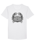 Rac-zodiac B&W Tricou mânecă scurtă guler larg Bărbat Skater