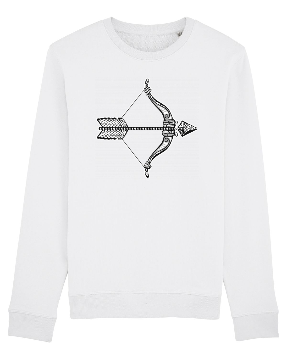Bluză mânecă lungă Unisex Rise White