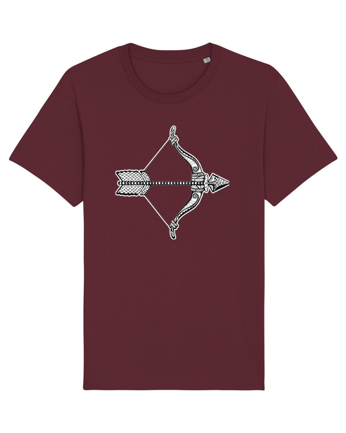 Tricou mânecă scurtă Unisex Rocker Burgundy